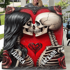 Customized Blankets Filled with Love - Personalized Name Till Death Do Us Part Eternal Love Blanket - A Gift For Boyfriend,Girlfriend,Husband,Wife - OLESA