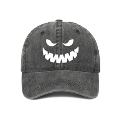 Customized Cap With Funny Pumpkin Face Expression - Personalized Expressions Baseball Cap - OLESA