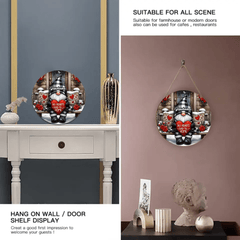 Customized Christmas style Decorative Wooden Doorplates - Personalized Door Sign with Name - Gift for Family - OLESA