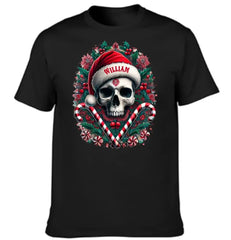 Customized Christmas Themed Skull Pattern Costumes - Personalized Name Christmas Costumes - A Gift For Yourself,Friend,Family,colleagues - OLESA