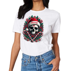 Customized Christmas Themed Skull Pattern Costumes - Personalized Name Christmas Costumes - A Gift For Yourself,Friend,Family,colleagues - OLESA