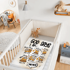 Customized Construction Vehicle Dinosaur Animal Blanket - Personalized Name - Gift for Kids - OLESA