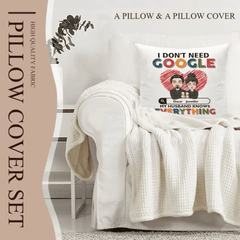 Customized Couple Pillow - Personalized Character Cartoon Images and Names for Couples Pillow - A Gift For Boyfriend,Girlfriend,Husband,Wife - OLESA