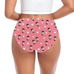 Customized Couple's Theme Panties - Personalized Photo and Name Ladies Panties - A Gift For Girlfriend,Wife - OLESA