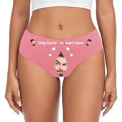 Customized Couple's Theme Panties - Personalized Photo and Name Ladies Panties - A Gift For Girlfriend,Wife - OLESA
