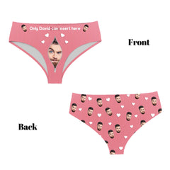 Customized Couple's Theme Panties - Personalized Photo and Name Ladies Panties - A Gift For Girlfriend,Wife - OLESA