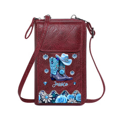 Customized Cowgirl Boots Wallet - Personalized Cowgirl Clutch Bag - Gifts For Cool Girls - OLESA