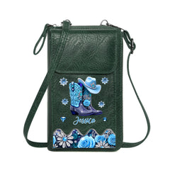 Customized Cowgirl Boots Wallet - Personalized Cowgirl Clutch Bag - Gifts For Cool Girls - OLESA