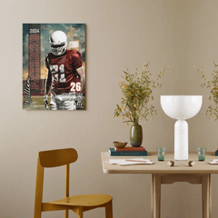 Customized Decorative Painting For Ballpark Scenes - Ornamental Paintings Personalized With Name,Team Name And Photo - A Gift For Sports Lovers,Ballplayers - OLESA