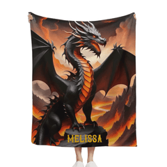 Customized Dinosaur Blanket - Soft Blanket With Personalized Dinosaur Background And Name - A Gift For Child,Dinosaur lovers - OLESA