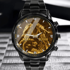 Customized Diving Pattern Watch - Personalized Name - Scuba Diving Lovers Gift - OLESA