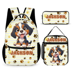 Customized Dog Cat Backpack With Personalized Name - Gift For Children In The School Season - OLESA