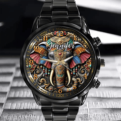 Customized Elephant Watch - Personalized Name - OLESA