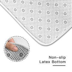 Customized Entry Floor Mats - Personalized Flannel Floor Mats With Different Breeds Of Cartoon Dog Images And Names - Funny Gifts For Dog Owners,Dog Lovers,Family - OLESA