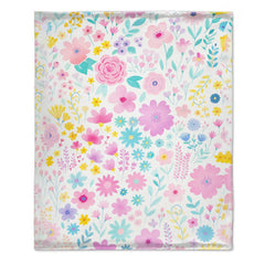 Customized Flower Blanket Personalized Names - Personalized Flower Gifts - OLESA