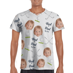 Customized Golf Themed Apparel - Personalized Nickname And Photo Golf Patterned Parent and Child Outfit - Cozy Gifts For Parents,Family,Teams - OLESA