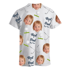 Customized Golf Themed Apparel - Personalized Nickname And Photo Golf Patterned Parent and Child Outfit - Cozy Gifts For Parents,Family,Teams - OLESA