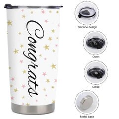 Customized Graduation Gifts - Personalized Name and School Name Graduation Commemorative Thermos Gift - A Gift For Children,Grandchildren,Graduates - OLESA