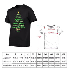 Customized Jesus - themed Text Apparel - Personalized Name Christmas Tree Shape Text Printed Costume - A Gift For Disciples Of Jesus,Yourself,Friend - OLESA