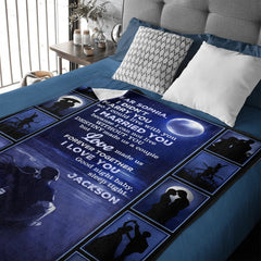 Customized Love Goodnight Blanket - Personalized Name - Gift For Girlfriend, Wife - OLESA