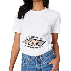 Customized Maternity Clothe - Personalized Cartoon Baby Image,Name and Month for Mom - To - Be Clothing - A Gift For Maternal,Wife - OLESA