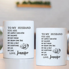 Customized Mugs to Express Love - Personalized Nickname and Name Love Letter Mug - A Gift For Girlfriend,Boyfriend,Wife,Husband - OLESA