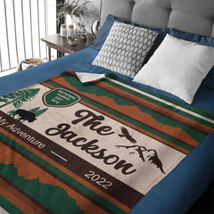 Customized National Park Commemorative Blanket – Personalized Name Flannel Blanket – Environmental Protection Souvenirs - OLESA