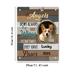Customized Pet Memorial Metal Sign - Personalized Metal Decorative Plaques with Pet Photo,Name and Year - A Meaning Gift For Pet Owners,Pet Lovers - OLESA
