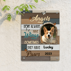 Customized Pet Memorial Metal Sign - Personalized Metal Decorative Plaques with Pet Photo,Name and Year - A Meaning Gift For Pet Owners,Pet Lovers - OLESA