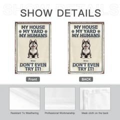 Customized Pet Pattern Flag - Personalized Decorative Garden Flags with Pet Breed Image and Name - A Gift For Dog Owners,Dog Lovers - OLESA
