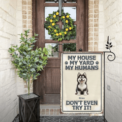 Customized Pet Pattern Flag - Personalized Decorative Garden Flags with Pet Breed Image and Name - A Gift For Dog Owners,Dog Lovers - OLESA