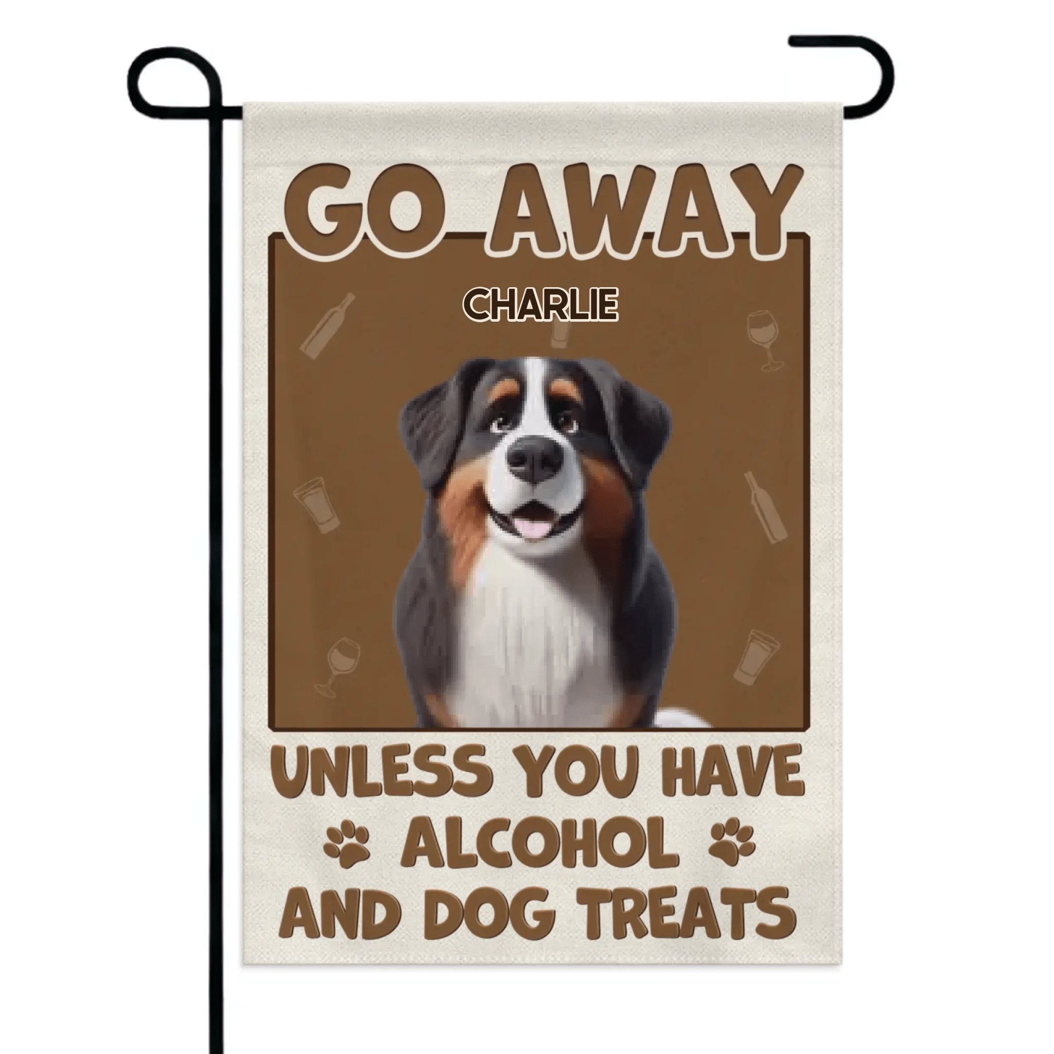 Customized Pet Themed Flag - Cute Garden Flag Personalized with Background,Title,Pet Type and Name - A Funny Gift For Pet Owners,Pet Lovers - OLESA
