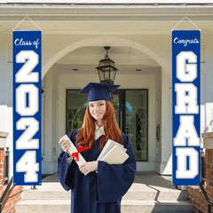 Customized Picture School Badge Congratulations to the Class of 2024 Door Banner - OLESA
