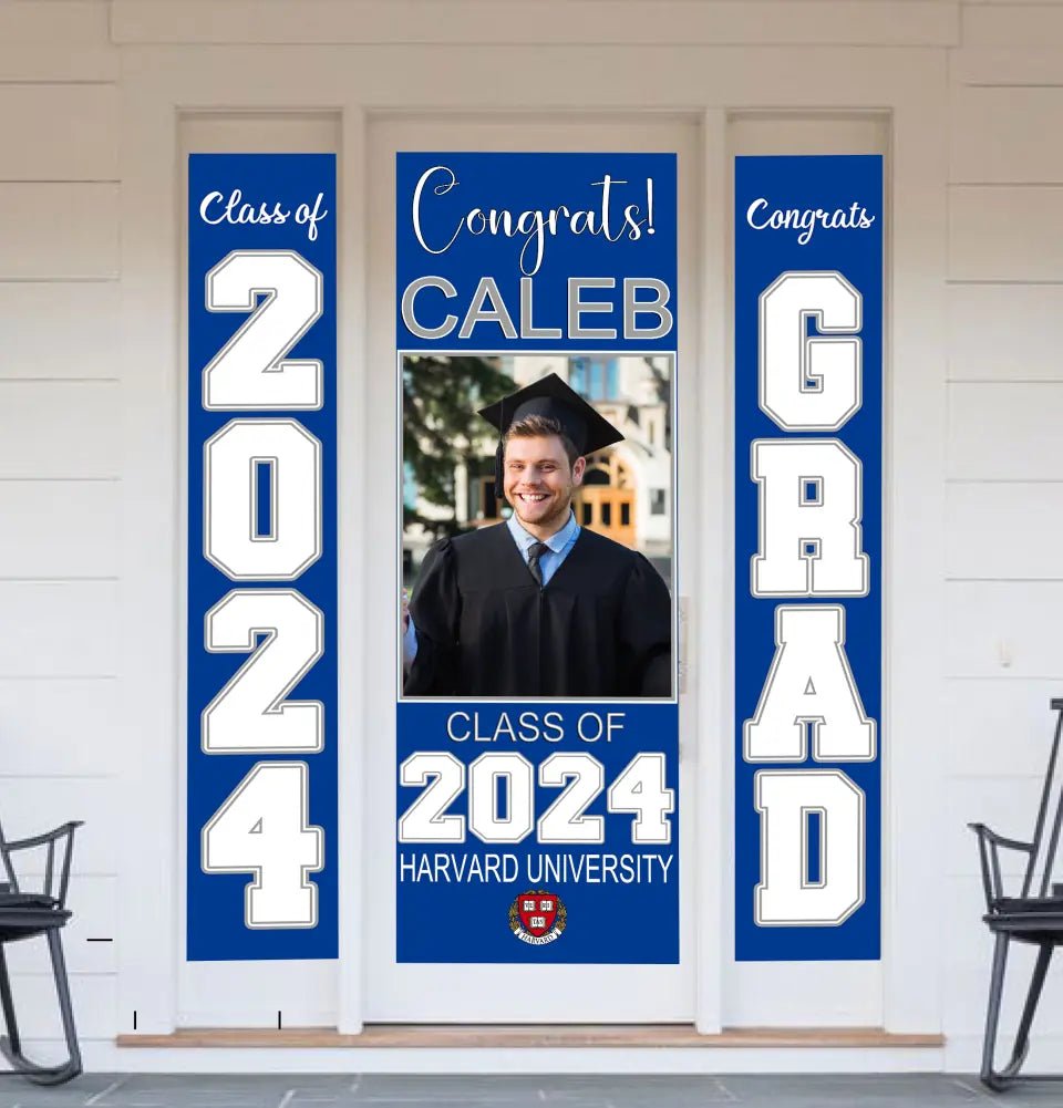 Customized Picture School Badge Congratulations to the Class of 2024 Door Banner - OLESA