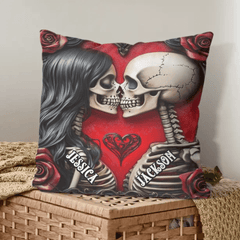 Customized Pillows Filled with Love - Personalized Name Till Death Do Us Part Eternal Love Pillowcase - A Gift For Boyfriend,Girlfriend,Husband,Wife - OLESA