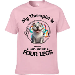 Customized Puppy Themed T-shirt - Personalized Puppy Pattern and Name Pet Memorial Clothes - A Gift For Dog Lovers,Dog Owners - OLESA