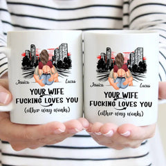 Customized Safe Driving Reminder Mug - Personalized Name and Character Safe Driving Themed Couple's Mug - A Gift For Husband,Boyfriend - OLESA