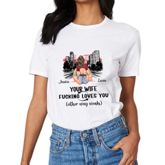 Customized Safe Driving Reminder T-shirt - Personalized Name and Character Safe Driving Themed Couple's Clothes - A Gift For Husband,Boyfriend - OLESA