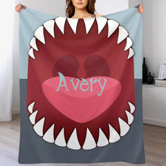 Customized Shark Blanket – Personalized Name Flannel Blanket – Gift for Kids - OLESA