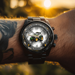 Customized Tractor Watch - Personalized Name - Gifts For Tractor Lovers - OLESA