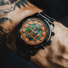 Customized Tropical Tribal Chief Watch - Personalized Name - Exquisite Gifts - OLESA