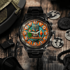 Customized Tropical Tribal Chief Watch - Personalized Name - Exquisite Gifts - OLESA