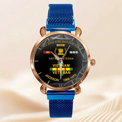 Customized Watch for Vietnam Veterans - Personalize with Name and Year/Period - OLESA