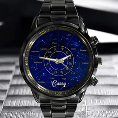 Customized Watches With The Names Of The 12 Zodiac Signs - A Gift For Zodiac Enthusiasts - OLESA