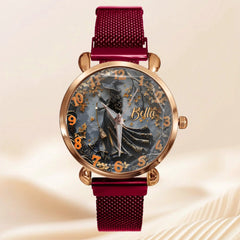 Customized Witch Watch - Personalized Name - Halloween Gifts - OLESA