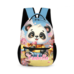 Cute Little Panda Custom Backpack - Personalized Name - Back - to - school Gifts - OLESA