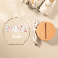 Dance Dream Customized Night Light - Personalized 5 Photos Collage - Gifts For Dance Lovers - OLESA