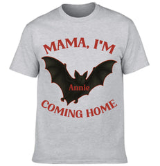 Dark Theme "MAMA, I'M COMING HOME" - Customized Name T-Shirt - OLESA