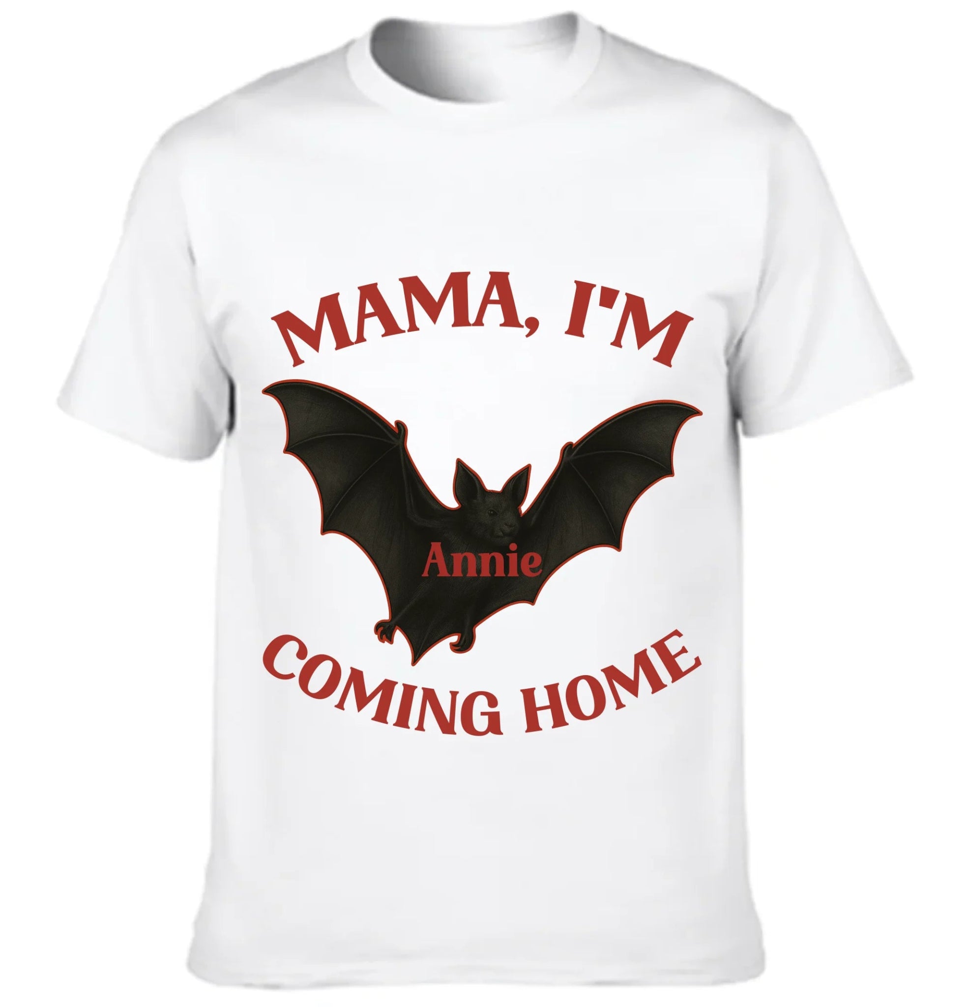 Dark Theme "MAMA, I'M COMING HOME" - Customized Name T-Shirt - OLESA