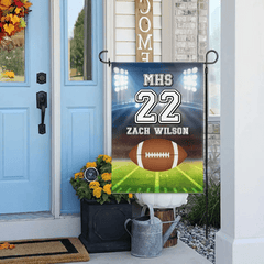 Decorative Flags - Personalized Football Flag - Gift For The School Athletes,Children - OLESA